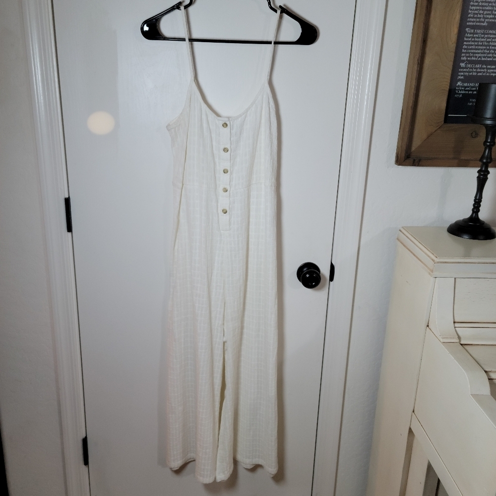 Madewell Textured Cotton Jumpsuit | Madewell Jumpsuit | Size Small